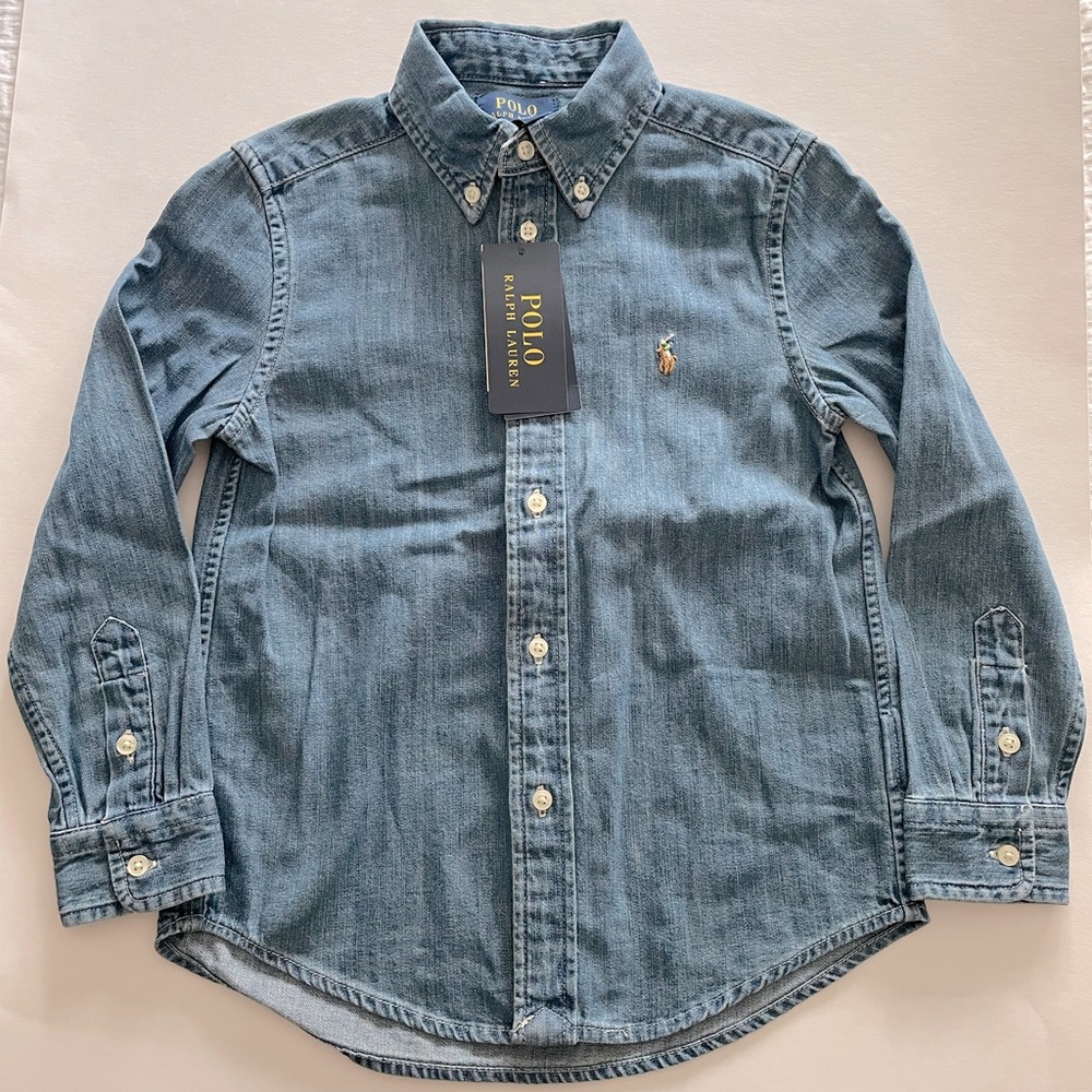 Polo by Ralph Lauren Kids Blue Denim Shirt